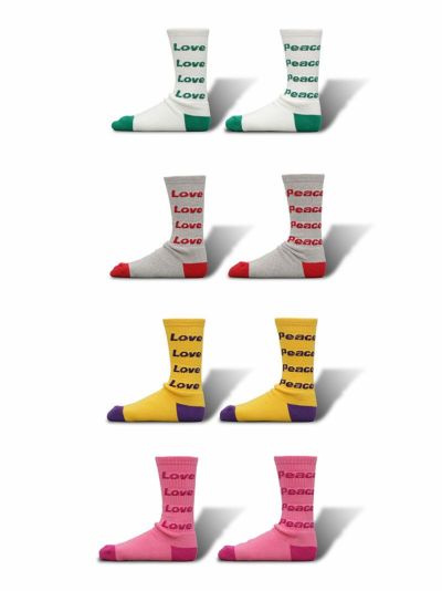 Pile Socks Love&Peace＊4 color's | ブルーナボインオンラインストア